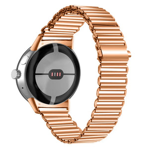 Bracelet en Acier Trempé Smartwatch Google Pixel Watch 1 & 2 or rose