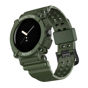 Bracelet de Protection Solide Smartwatch Google Pixel Watch 1 & 2 vert armee