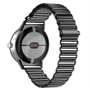 Bracelet en Acier Trempé Smartwatch Google Pixel Watch 1 & 2 noir