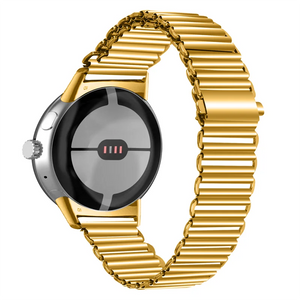 Bracelet en Acier Trempé Smartwatch Google Pixel Watch 1 & 2 or
