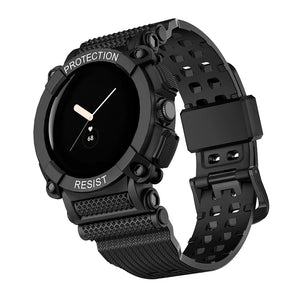 Bracelet de Protection Solide Smartwatch Google Pixel Watch 1 & 2 noir