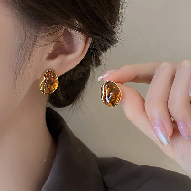 Carissima Gold Orecchini A Lobo Donna In Oro Giallo 9kt Con Zirconie - Gioielli Italiani In Cofanetto Regalo