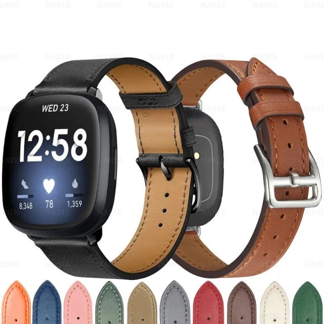 Leather Strap for Fitbit Versa Versa Sense Watch – Artistika