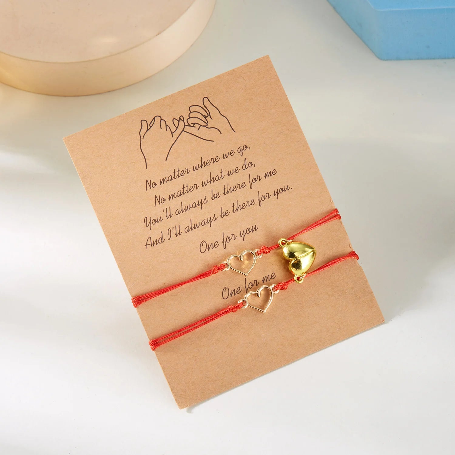 Braccialetti per Coppie Bracciale Magnetico Cuore e Elettrocardiogramma