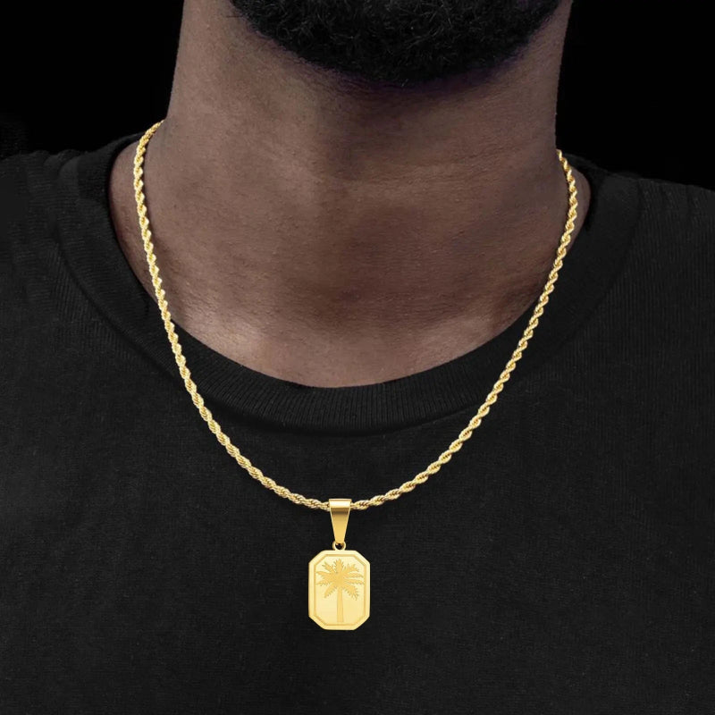 Lot De 18 Pendentifs Palmier – Métal Argenté – Sans Marque, Neufs