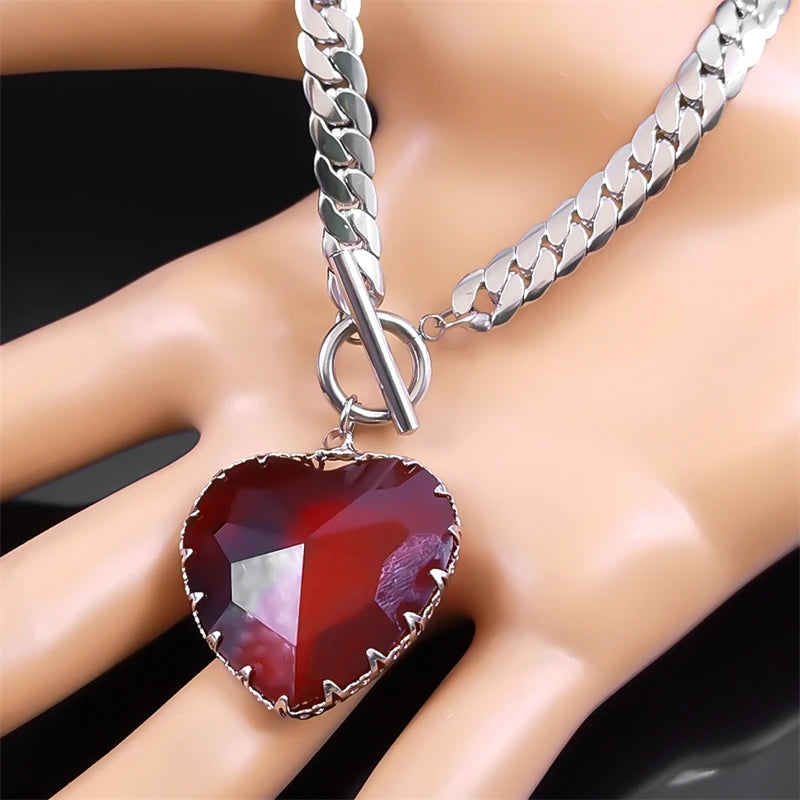 Collier Ras de Cou avec Pendentif Coeur 3