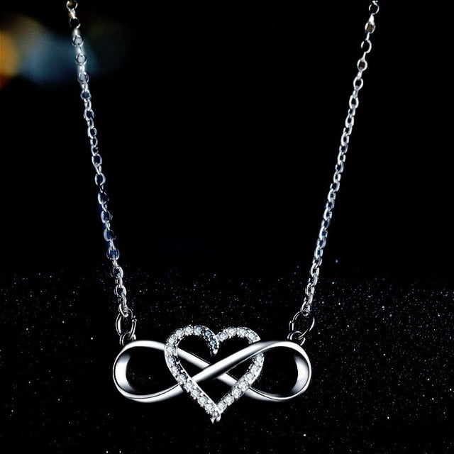 Collier Infini Cœur En Argent – Avec Bracelet Assorti – Cadeau Amour – Boîte Cadeau Incluse - 7