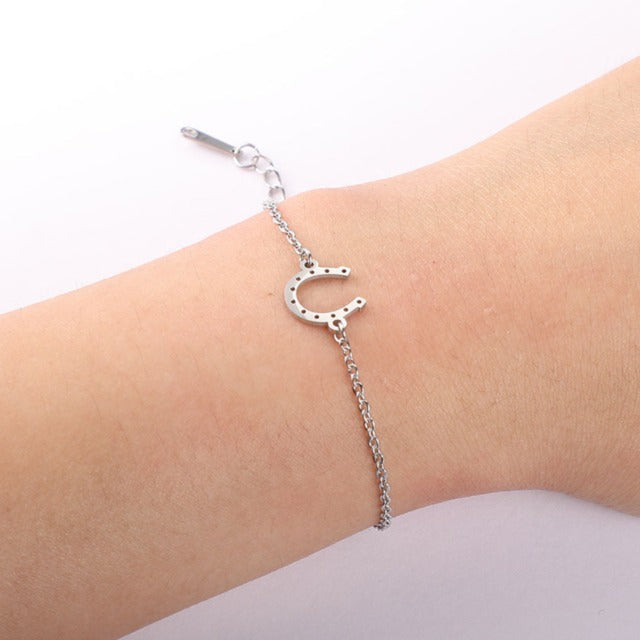 Horseshoe Bracelet Lucky Charm
