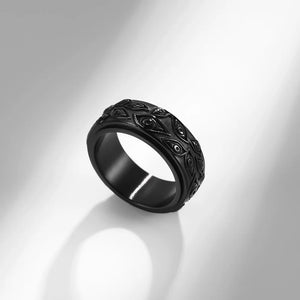 Bague Anneau Anti-Stress Tournant Oeil noir