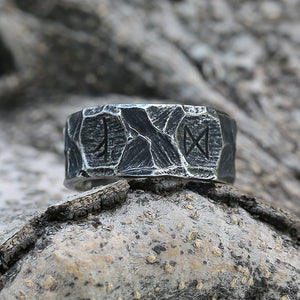 Bague Runique Style Viking Homme 1 2