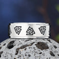 Bague Style Viking Valknut Homme