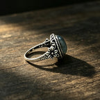 Bague style ancien labradorite 