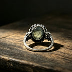 Bague style ancien labradorite