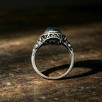 Bague style ancien labradorite