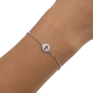 Bracelet Croix argent