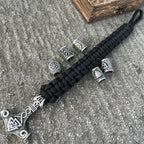 Bracelet Mjolnir - Marteau Thor Hammer Viking noir