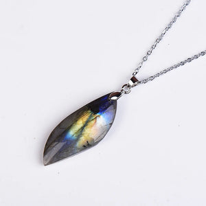 Collier Pendentif Labradorite