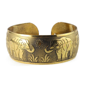 Bracelet Gourmette avec Eléphants Bouddhiste Tibétain 