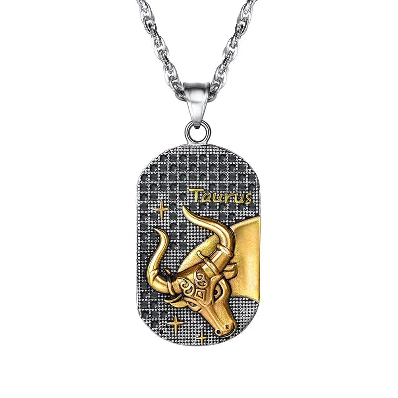 Collier avec Pendentif de Style Signe du Zodiaque Astrologique