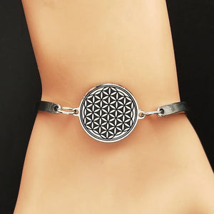 Bracelet Fleur de Vie Gourmette Mandala