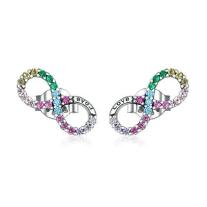 Boucles D'Oreilles Infini Multicolore