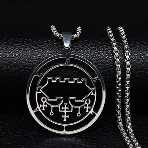 Collier Satanique Pendentif Esprit Démoniaque belial