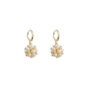 Boucles d'Oreilles Femme avec Perles et Strass