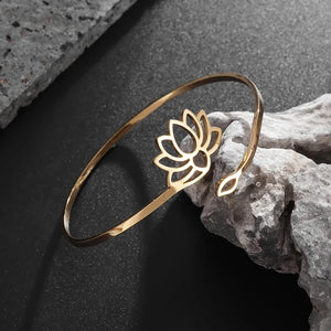 Bague Fine Fleur de Lotus Femme or