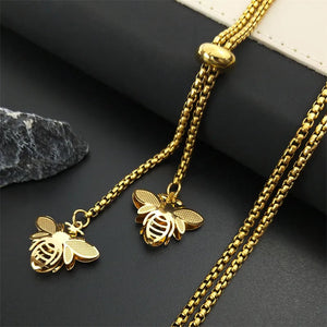 Collier Pendentif Abeille Or