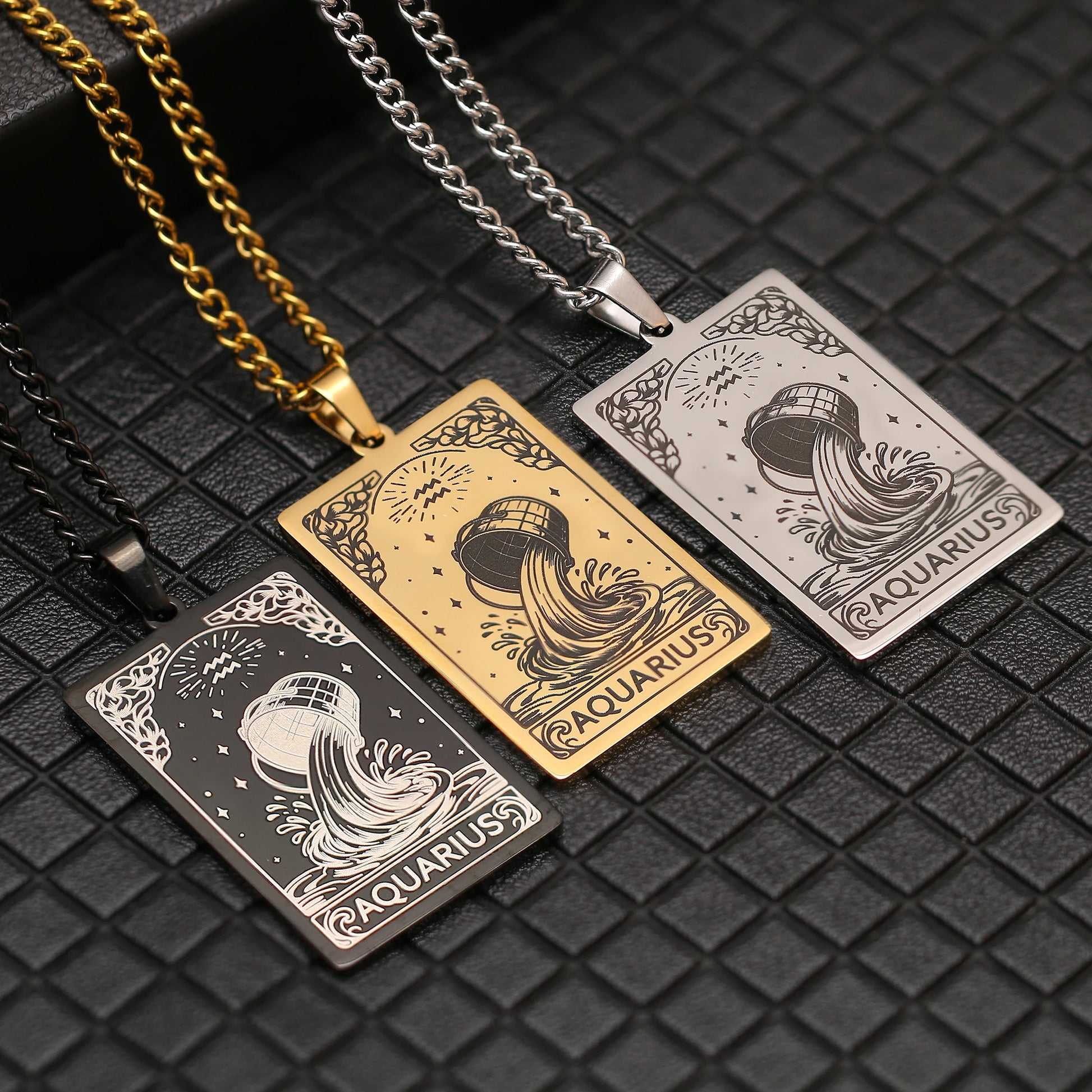 Collier avec Joli Pendentif Signe du Zodiaque Astrologique