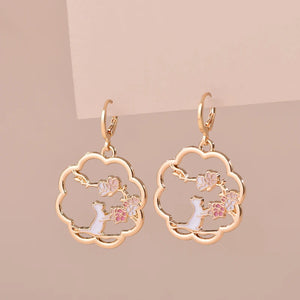 Boucles d'Oreilles Chat Mignon