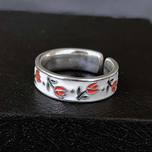 Bague Anneau Fleurs de Tulipe