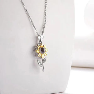 Collier Pendentif Fleur de Tournesol