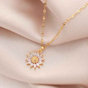 Collier Pendentif Fleur de Marguerite