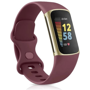 Bracelet Montre Fitbit Charge 5 bordeau