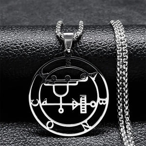 Collier Satanique Pendentif Esprit Démoniaque sabnock