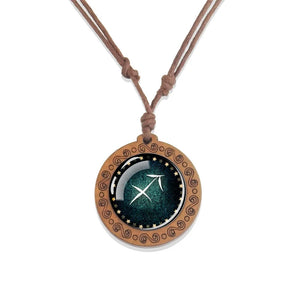 Collier Pendentif Signe du Zodiaque 12 Constellations sagittaire