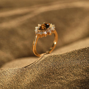 Bague Or Oeil de Tigre Femme