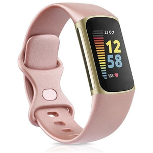 Bracelet Montre Fitbit Charge 5 or rose