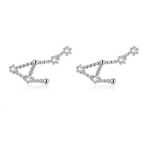 Boucles d'Oreilles 12 Constellations Signe du Zodiaque Femme balance