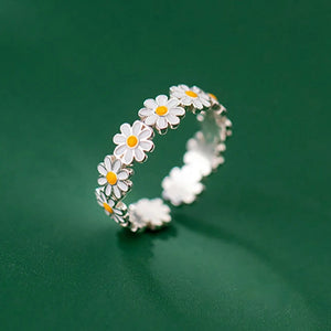 Bague Anneau Fleurs de Marguerite