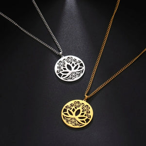 Collier Pendentif Fleur de Lotus Zen