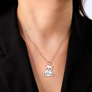 Collier Panda Mignon Argent