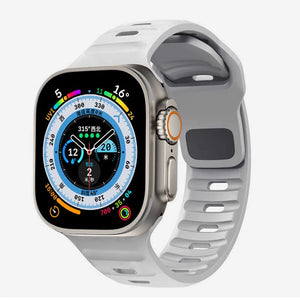 Bracelet Apple Watch en Silicone Chirurgical gris