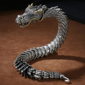 Bracelet Gourmette Bouddhiste Dragon