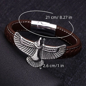 Bracelet Homme Aigle  Marron