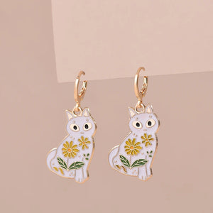 Boucles d'Oreilles Chat Mignon