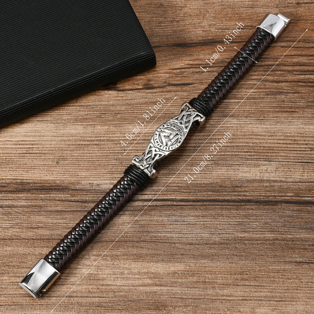Bracelet Viking Valknut Homme