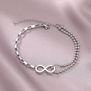 Bracelet Infini Or Ou Argent argent