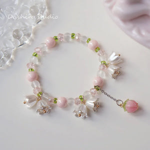 Bracelet Gourmette Fleurs de Tulipe